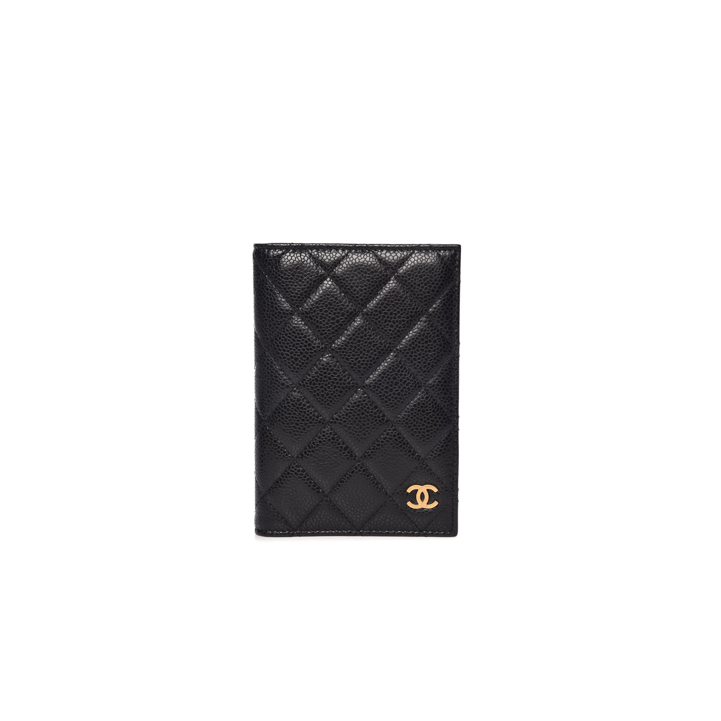 Ch*el caviar quilted passport holder black (15*10*2cm)